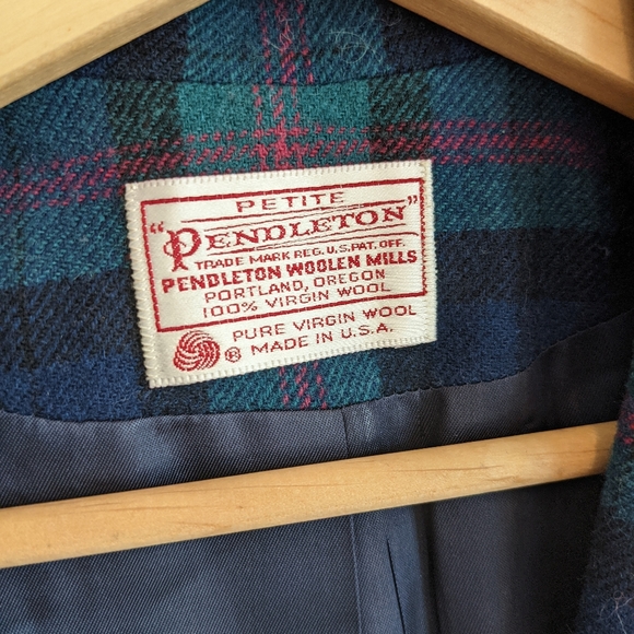 Vintage Pendleton Wool Plaid Jacket - Picture 5 of 7